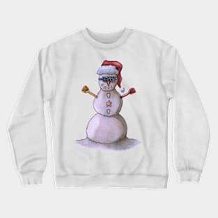 Stephanne The Sandman Snowman Crewneck Sweatshirt